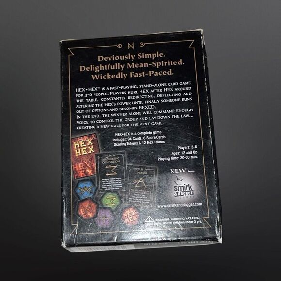 2006 Smirk & Dagger Card Game Hex Hex Open Box - Picture 3 of 3